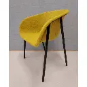 De Vorm LJ 1 PET Felt armchair - geel zwart - recht.webp